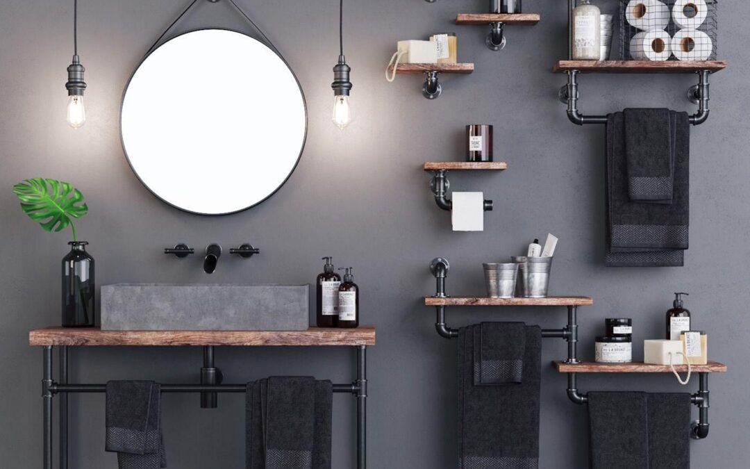 ¿Cómo conseguir un estilo industrial en tu baño?