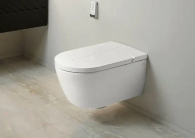 viclean shower toilet in modern bathroom